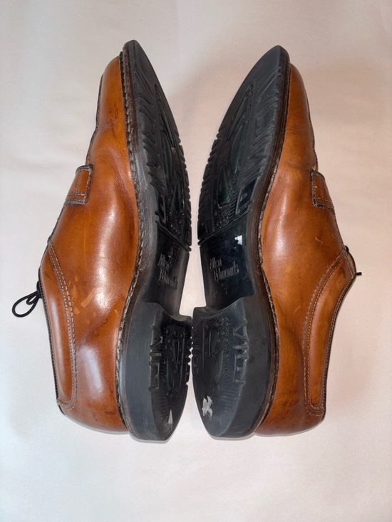 Allen Edmonds Wilbert Oxford Shoes Men Size 10.5 D Brown Leather Split Toe